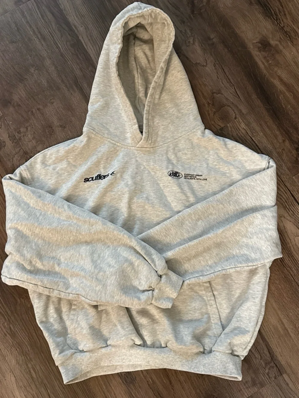 Scuffers Withlove Light Grey Hoodie - Picture 2 of 3
